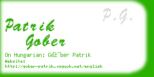 patrik gober business card